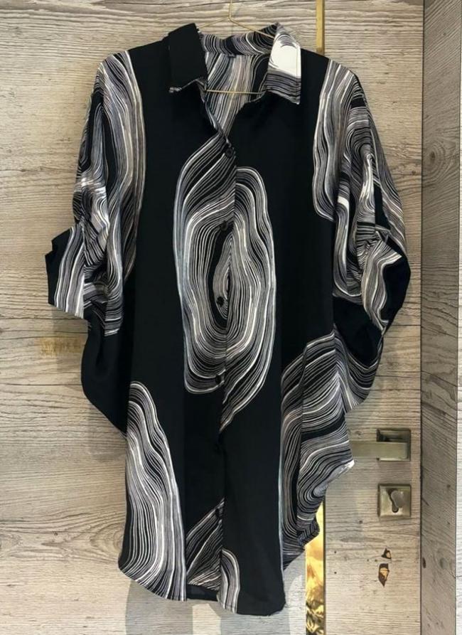 Imported Black Casual Wear Printed Kaftan